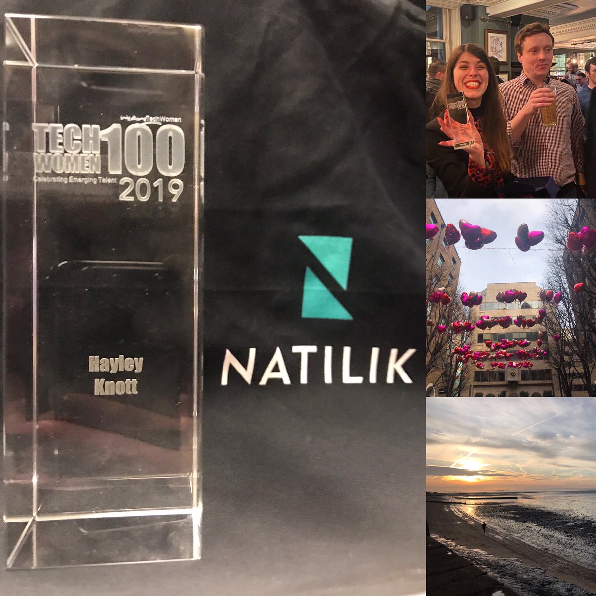 Received my TechWomen100 award in the post yesterday - best valentines surprise ever! Who wants roses 🌹!? Not me!  <a href="/WATC_WeAreTech/">WATW</a> thank you so much #techwomen100 #natilik