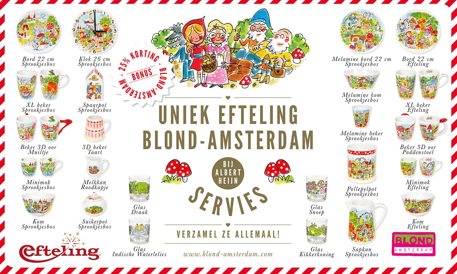 kalligrafie kruising leraar Souvenieuws on Twitter: "#BlondAmsterdam verzamelaars opgelet: vanaf  maandag is er een nieuwe #Efteling-collectie te koop bij #AlbertHeijn. De  serie bestaat uit diverse items, zoals glazen, mokken en borden. Met de #AH  bonuskaart