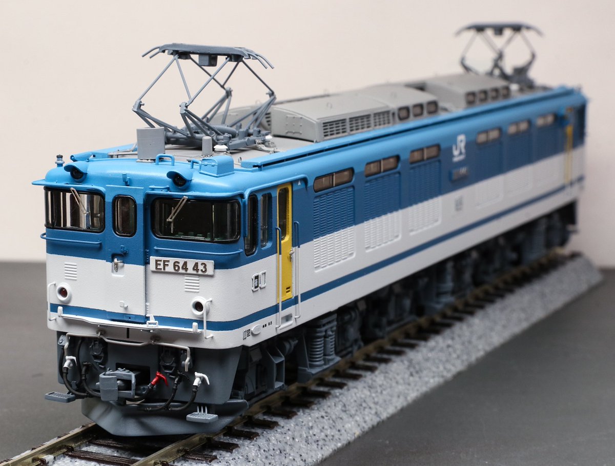 EF64-43[篠]完成 アクラスのJR貨物2色更新車EG付をベースにヒサシ