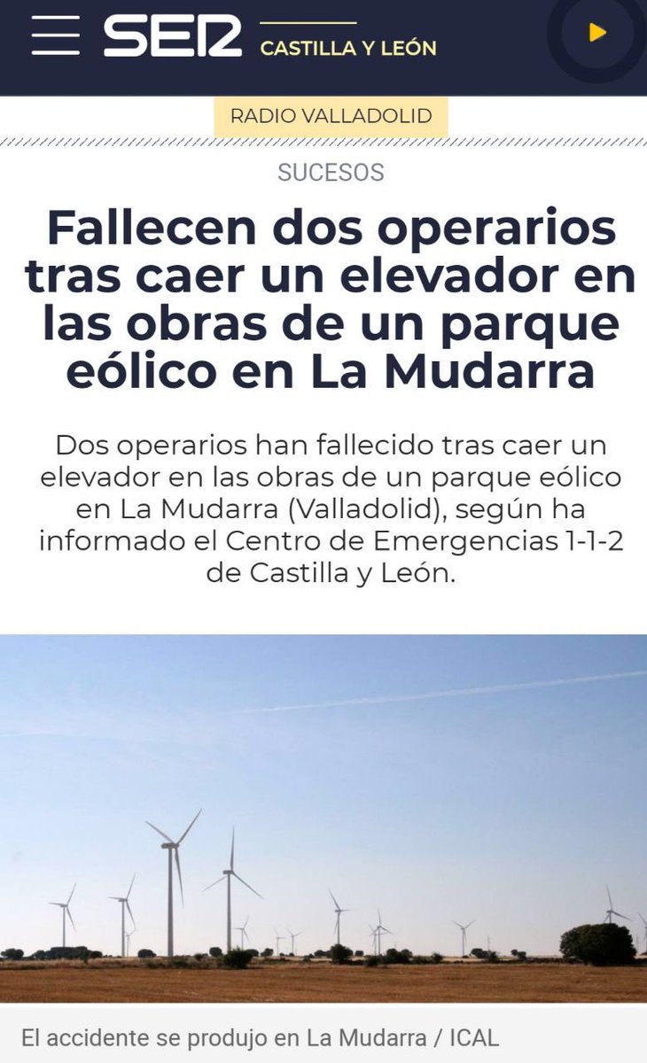 Yolanda_Diaz_'s tweet image. Esta mañana han fallecido dos hombres de 40 años en accidente laboral. Es imposible relativizar la dramática cifra de trabajadores que mueren en España. Hoy enviamos nuestro cariño y pesar a sus familias y reafirmamos nuestra lucha contra esta emergencia social.