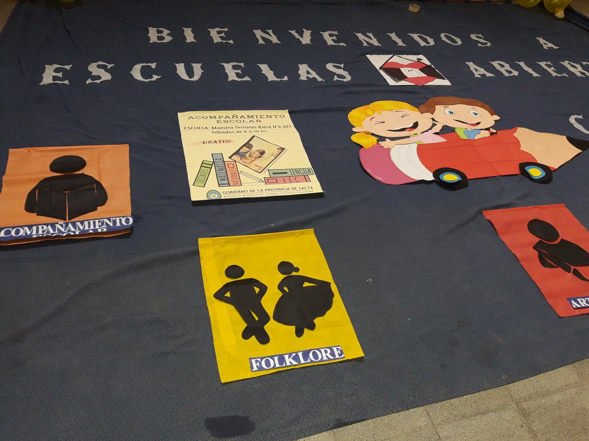 #EscuelasAbiertas2020
Jornada de Escuelas Abiertas en Oran con talleres de Acompañamiento Escolar, Folklore, Deportes, Música y Artes Visuales.
<a href="/GustavoSaenzOK/">Gustavo Sáenz</a>
<a href="/matiascanepa/">Matías Cánepa</a>
<a href="/ferdiptorres/">Fernanda Dip Torres</a>
<a href="/RobertoIRamos/">Roberto Ismael Ramos</a> 
<a href="/UjOran/">jorge castillo oran</a>