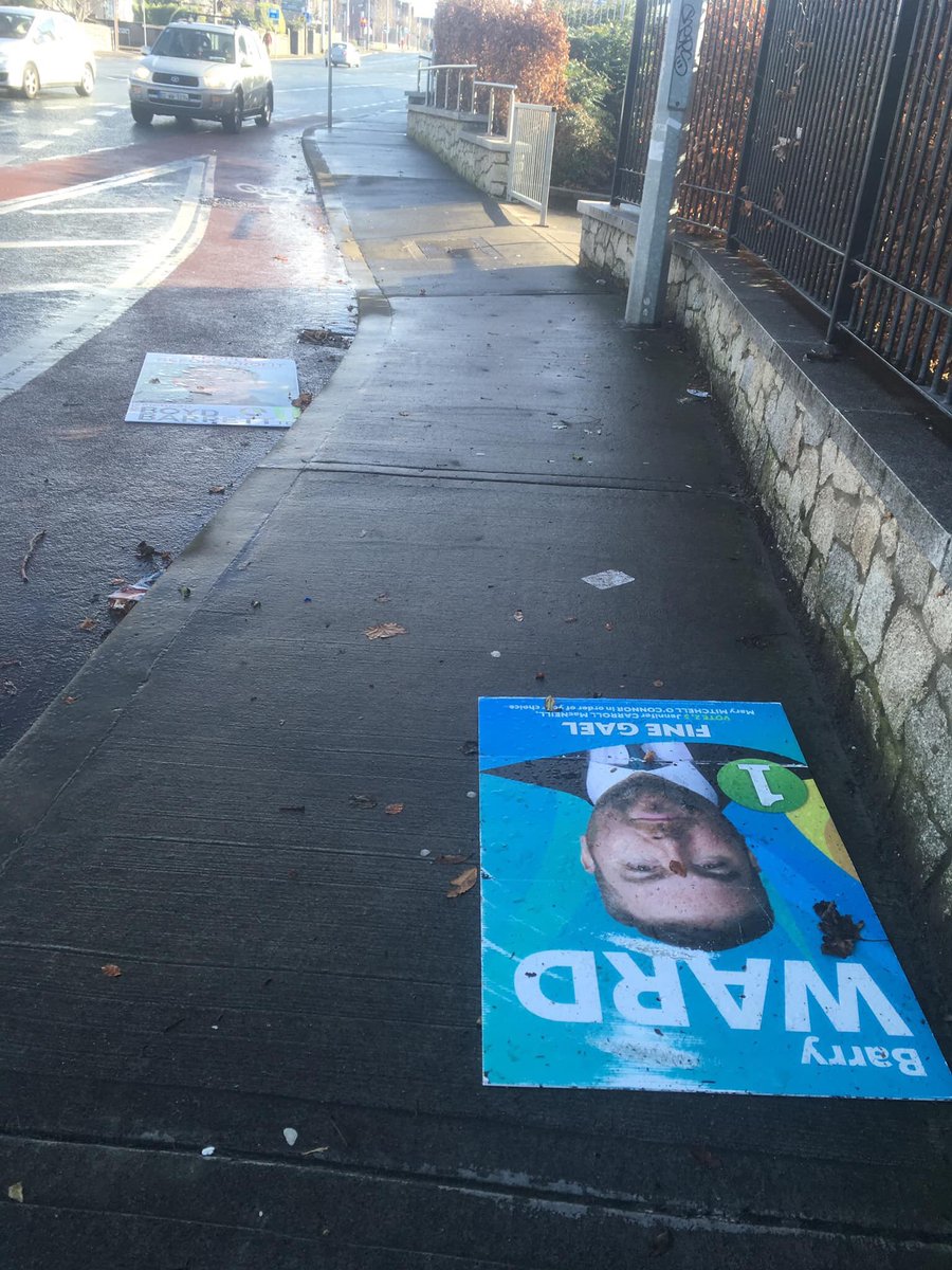 Please tag any littered election posters after #stormdenis using the #openlittermap app #ge2020 <a href="/fiannafailparty/">Fianna Fáil</a> <a href="/sinnfeinireland/">Sinn Féin</a> <a href="/FineGael/">Fine Gael</a> <a href="/greenparty_ie/">Green Party Ireland</a> <a href="/labour/">The Labour Party Ireland</a> <a href="/SocDems/">Social Democrats</a> <a href="/pb4p/">People Before Profit</a> <a href="/lukeming/">Luke 'Ming' Flanagan</a> <a href="/wallacemick/">Mick Wallace</a> <a href="/CiaranCuffe/">Ciarán Cuffe</a> <a href="/GraceOSllvn/">Grace O'Sullivan</a> <a href="/KarinDubsky/">Karin Dubsky</a>