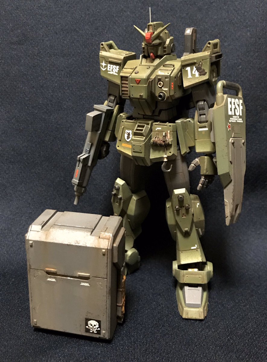 バンダイ HGUC 1/144 陸戦型ガンダム 完成です(´∀｀*) 新しい方の陸戦