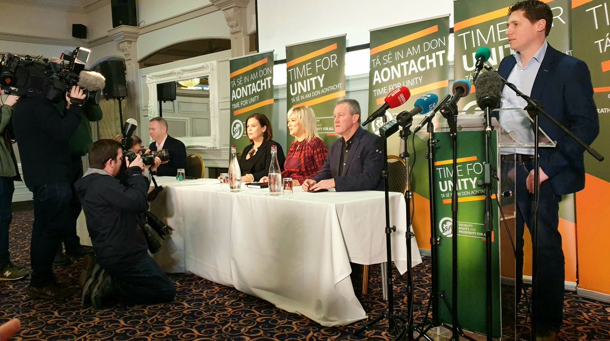 CllrMatt's tweet photo. National Leadership packing the hall today for the AGM of Sinn Féin’s Cúige na Sé Condae. Brilliant address from @MaryLouMcDonald and brilliant Cúige officer board elected. #Together4Unity #Time4Unity https://t.co/5gga5Q6avE