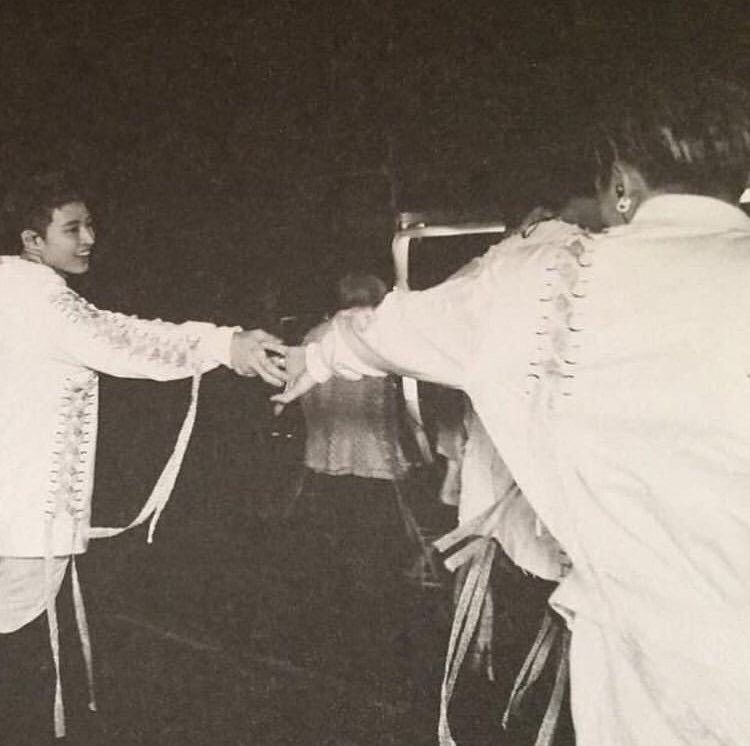 Double B holding hands 
