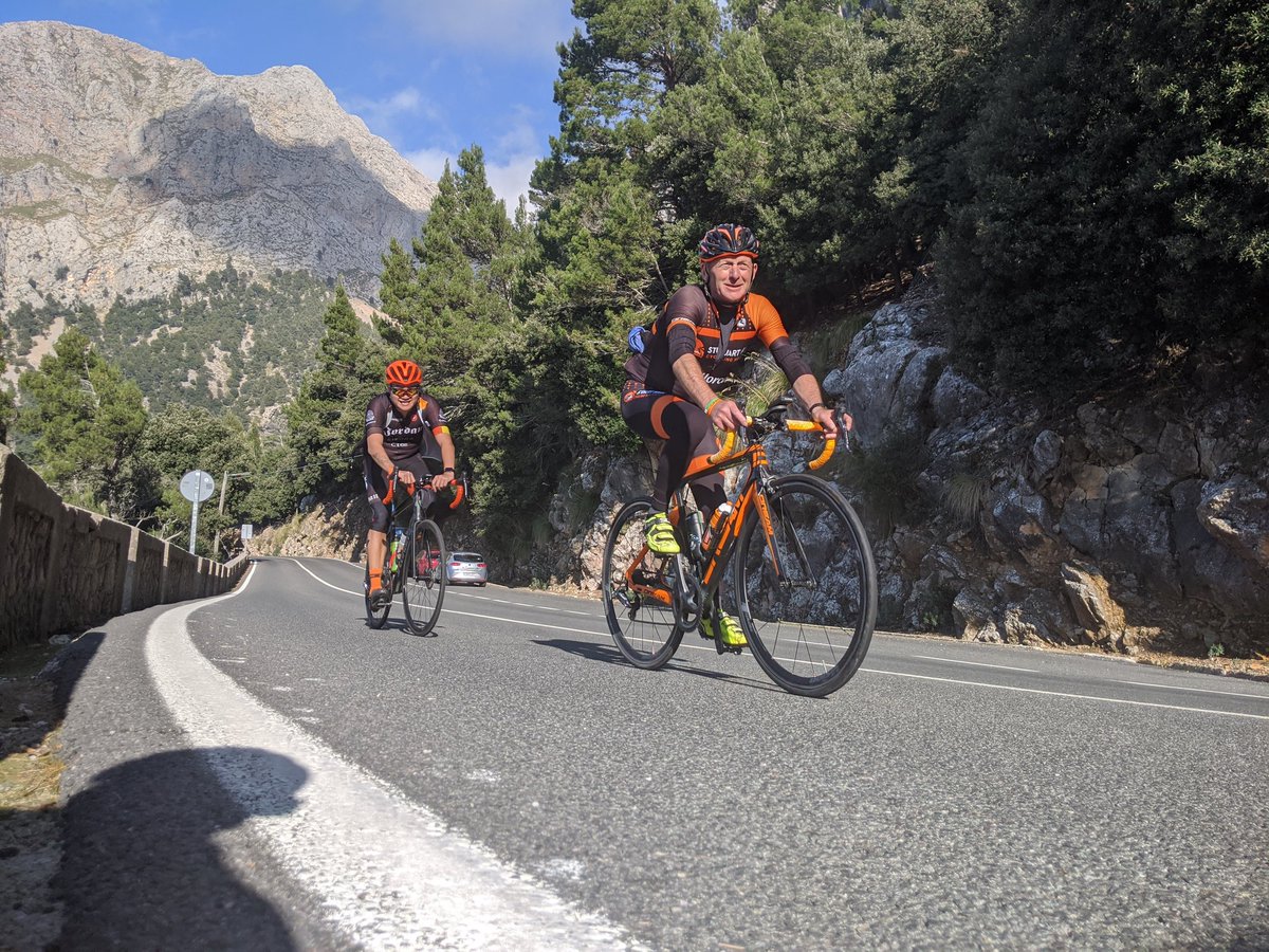 SHallCycling's tweet photo. When you've got weather like this in February you've got to make the most of it. We have by riding over #colldesoller and #puigmajor #cycling #mallorca #mallorcacycling #stuarthallcyclingholidays #cyclingholidays #wintermiles https://t.co/DXqiEcWutX