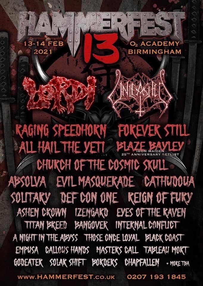 foreverstilldk's tweet image. We're super happy to announce we'll be back in the UK playing @Hammerfest1 next year! 🤘🤘
.
#hammerfest #hammerfest13 #foreverstill #lordi #unleashed #allhailtheyeti #blazebayley #churchofthecosmicskull #absolva #evilmasquerade #o2academy #o2academybirmingham