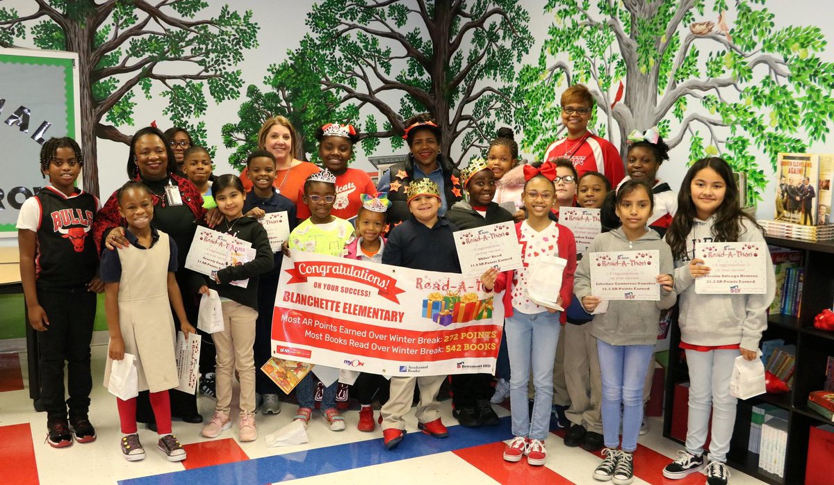 JennyAngelo1's tweet photo. Beaumont ISD LOVES to read! 💖📚🎓 31,304 books were successfully completed in our recent Winter Read-A-Thon!  Kings and Queens of Reading crowned on each campus👑    #BeaumontISD https://t.co/Czbja9wuln