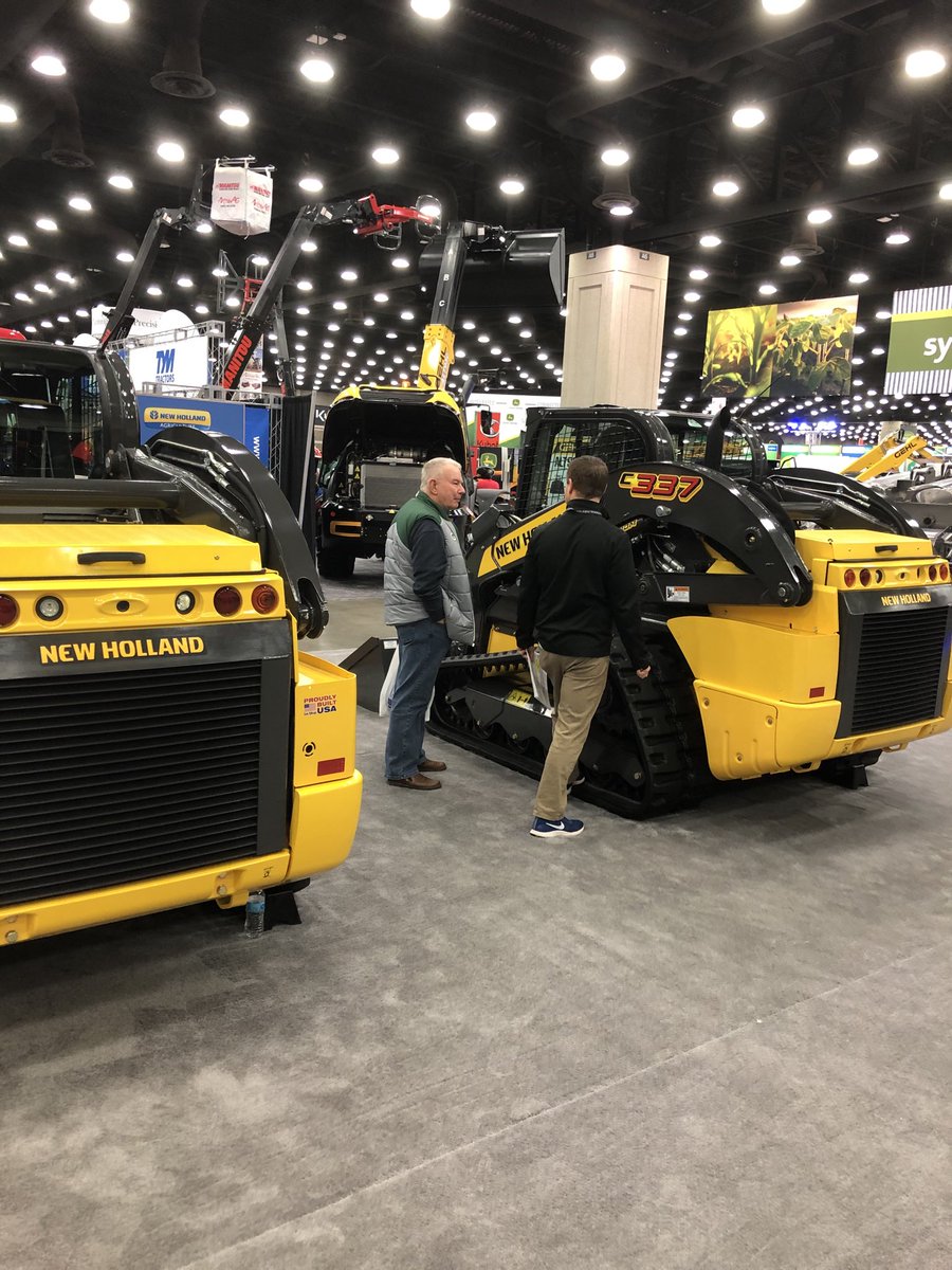 CornmanMichael's tweet photo. **Final Day, Saturday ⁦@KYNFMS⁩  to SEE the NEW HOLLAND 300 SERIES Compact Track Loaders and talk with our Product Experts ⁦@NHAgriculture⁩ lot in Aisle 6000 ** #nfms20 https://t.co/uavLSjADMh