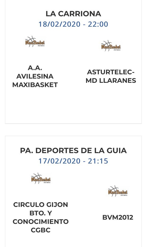 MaxibasketA's tweet photo. Horarios Jornada 16 https://t.co/MRFPLUK910