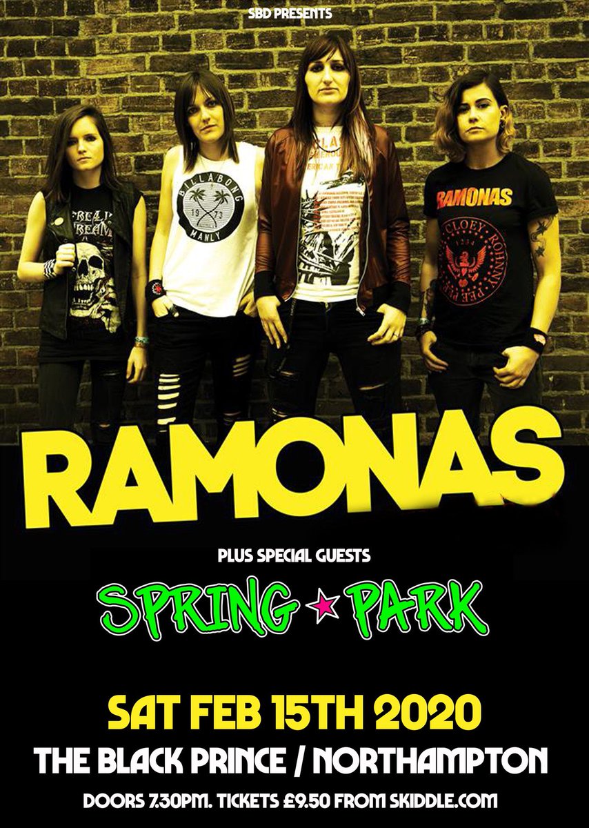 Ramonas_uk's tweet photo. Tonight we’re playing @blackprincenn in Northampton with @Spring_Park_UK ! Ticket available on the door 🤓 https://t.co/K2dbVuReeO