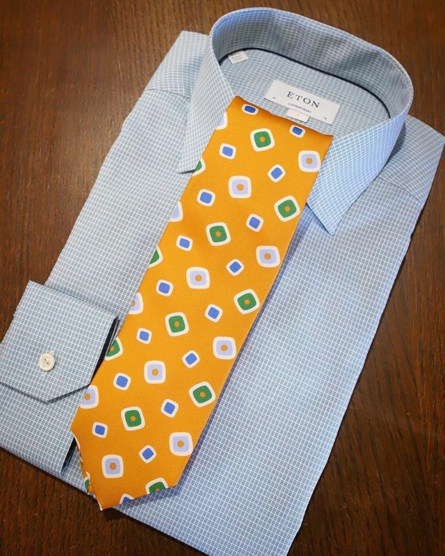 We’re excited to introduce @robertkeytesilks, our newest neckwear partner! Hand-woven, hand-printed, and 100% sewn by hand in their 85-year-old family owned factory in England. Also, they pair well with our new selection of <a href="/etonshirts/">Eton Shirts</a> (wink wink). ift.tt/2HrnoTg