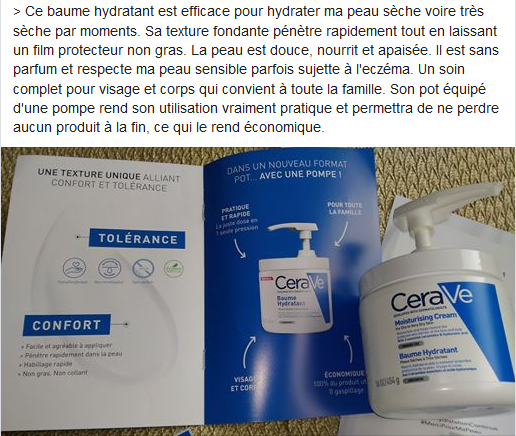 AmandePoupee's tweet photo. Mon avis sur le baume hydratant pour peaux sèches à très sèches visage & corps #Cerave 💦 #HydratationContinue #MerciPourMaPeau @sampleo https://t.co/HB0newwsjz