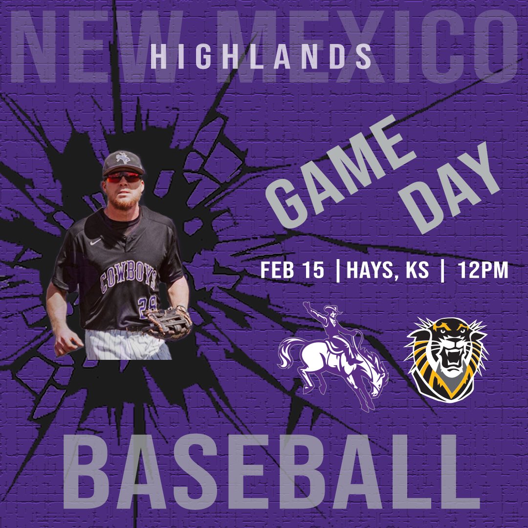 🚨IT’S GAMEDAY🚨 Baseball season is here as the Cowboys have a double-header against Fort Hays State starting at 1 pm! #LetsRide #RMAC