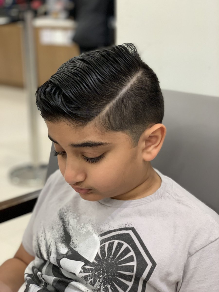 The wife and I asked my son’s hair stylist to cut our son’s hair a little different (while she is in the middle of cutting his hair). He looks up up in the mirror and says oh my god, did you give me a scar!?!? Lol. My son is now Harry Potter 😂😂😂