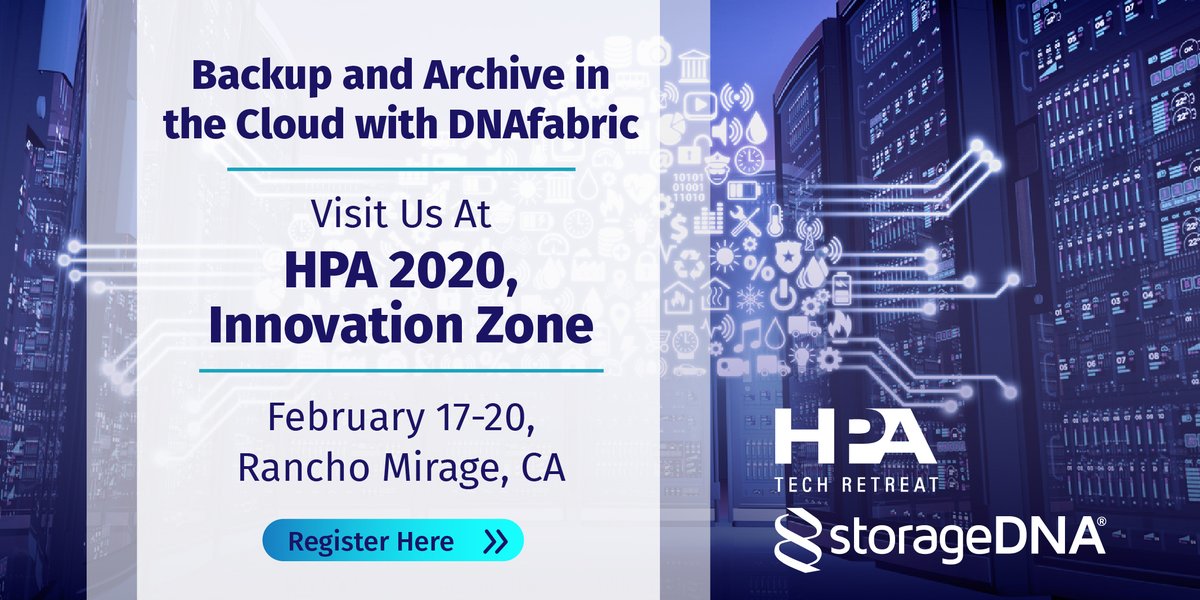 Storage_DNA's tweet image. Looking to backup and archive in the #cloud? Learn more at HPA 2020 Innovation Zone with StorageDNA's #DNAfabric.
.
.
.
@HPAonline #StorageDNA #data #databackup #archive #media