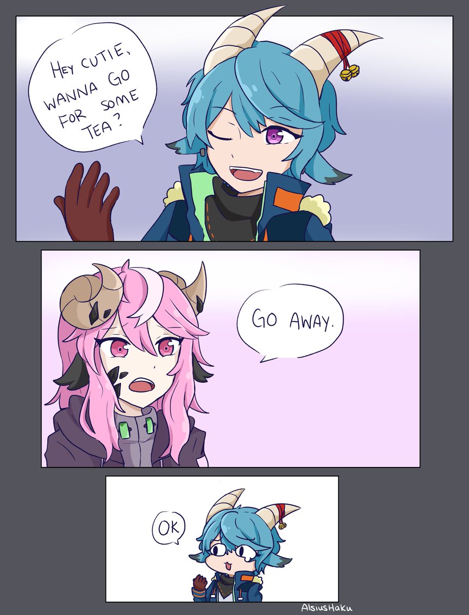 First Impressions are important!

Short panels featuring @CH37_73 `s OC Lana and my OC Cassis

#Arknights #arknightsoc #alsiushakudraws 