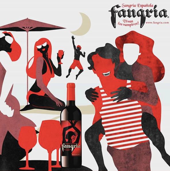 Vampiredotcom's tweet photo. Vampire's seductive and spicy #Fangria is an exceptional way to spend an afternoon with friends! Fun, fruity, and bold! Perfect over ice any day of the week. https://t.co/3a32tTnaXY #VampireFamilyBrands #VampireVineyards #VampireWines #sangira #vamp #vampire #EverydayVampires https://t.co/jX8KEIsJkP