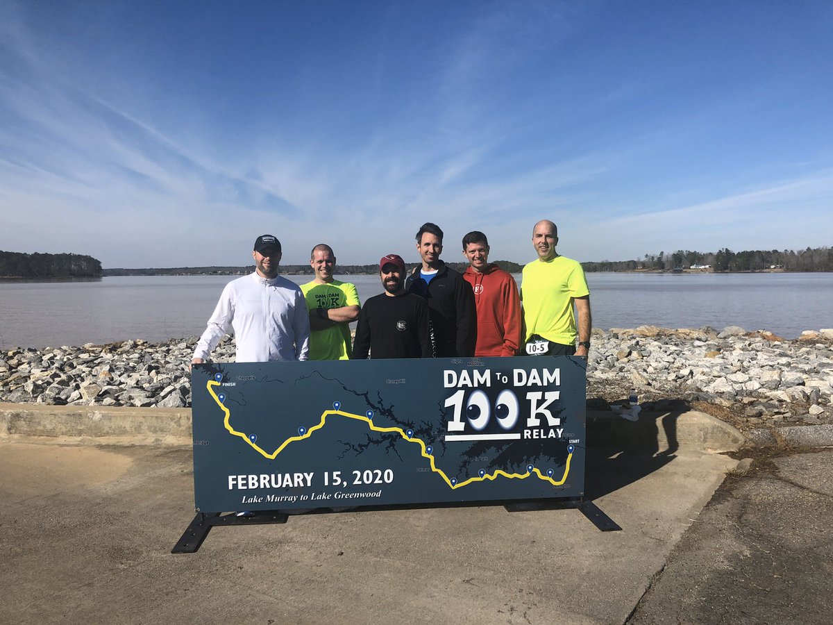 Nick Haigler (F3Neck Brace) (@nickhaigler) on Twitter photo Another <a href="/DamToDamRelay/">Dam to Dam Relay</a> done. Average team pace 7:54 per mile. Not too shabby. <a href="/F3LakeMurray/">F3 Lake Murray</a> <a href="/F3stagger/">F3Stagger</a> Another <a href="/DamToDamRelay/">Dam to Dam Relay</a> done. Average team pace 7:54 per mile. Not too shabby. <a href="/F3LakeMurray/">F3 Lake Murray</a> <a href="/F3stagger/">F3Stagger</a>