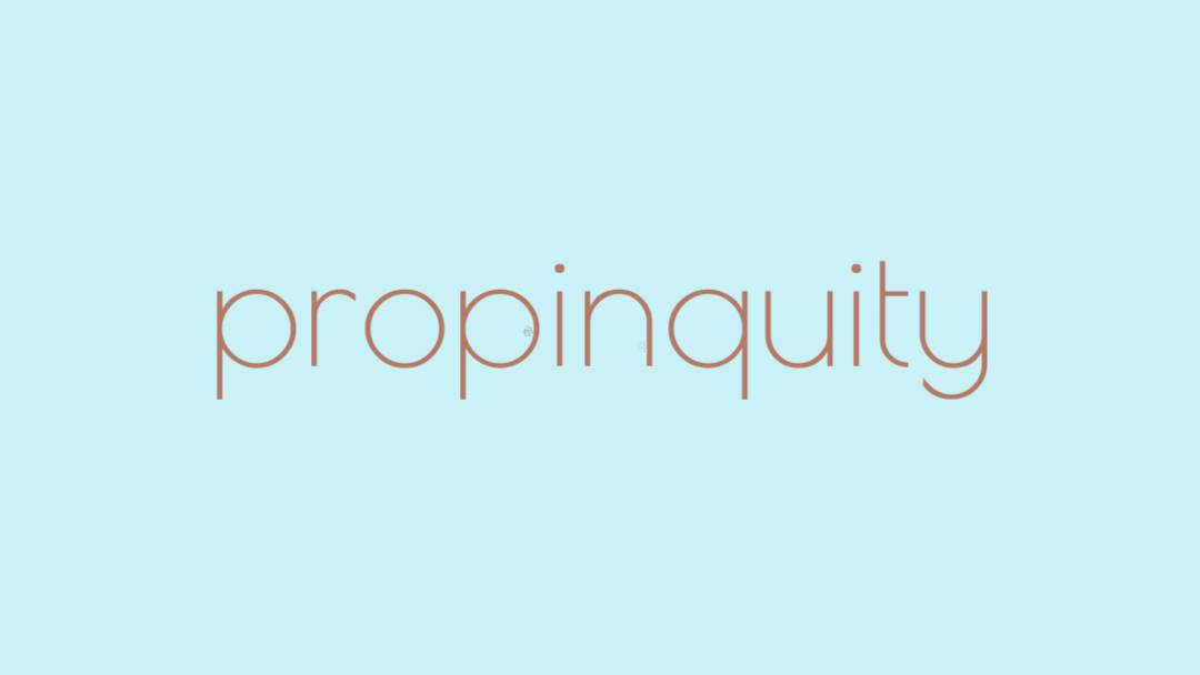 Speaking of closeness, choosing its synonym today:'Propinquity'I think I like it just a little bit more than proximity #lingobingo  https://twitter.com/anu_gram/status/1228631575472017411?s=19