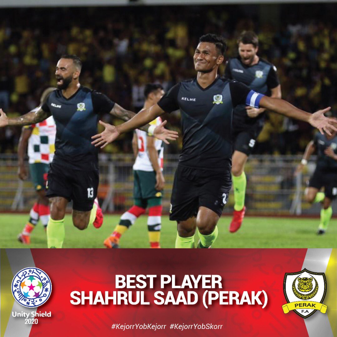 KopaMedia's tweet photo. Ketua pasukan Perak, Shahrul Saad dipilih sebagai pemain terbaik perlawanan #UnityShield 2020! #PerakTBG #KedahFA https://t.co/VeqBPXbTpY