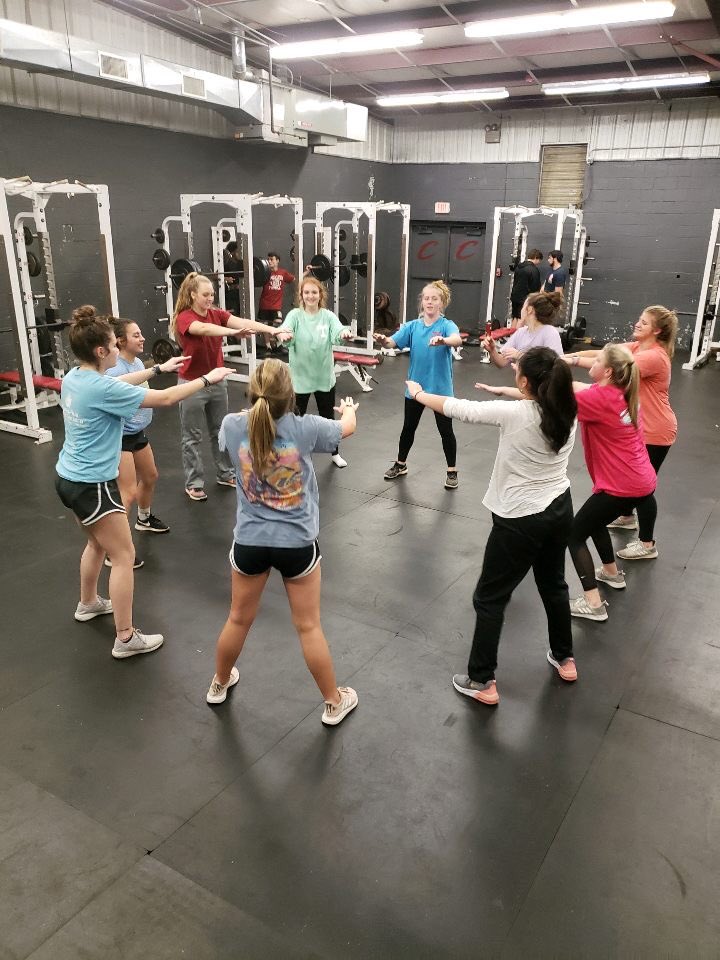 cav_softball's tweet photo. The weather wasn’t the best, but the Lady Cavs worked with what they had and finished the first official week of practice with some team bonding and hard work! https://t.co/g5S0F6ghQq