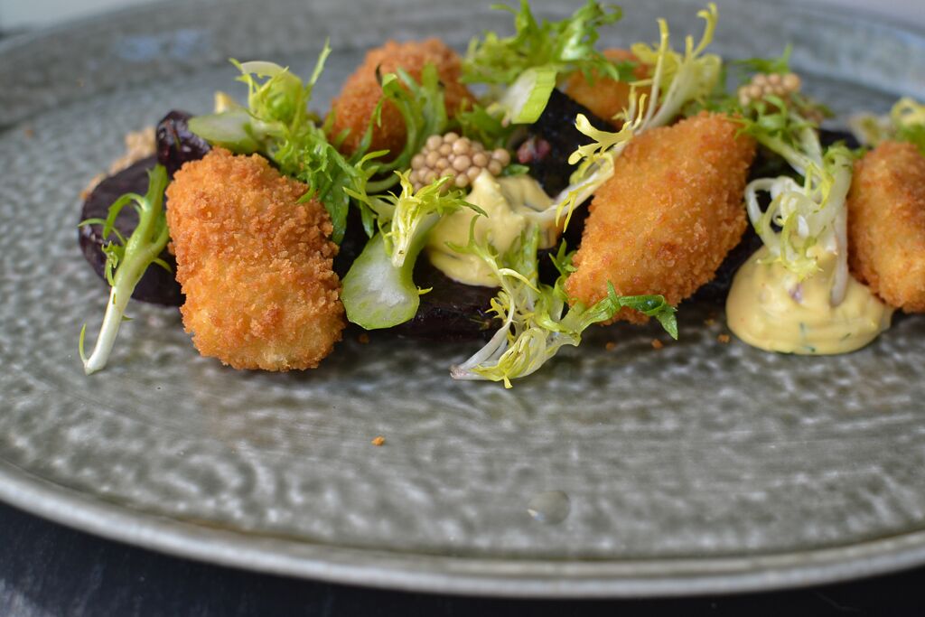Looking to get out for a date night this weekend? Join us for dinner, and start with this embered beet salad.