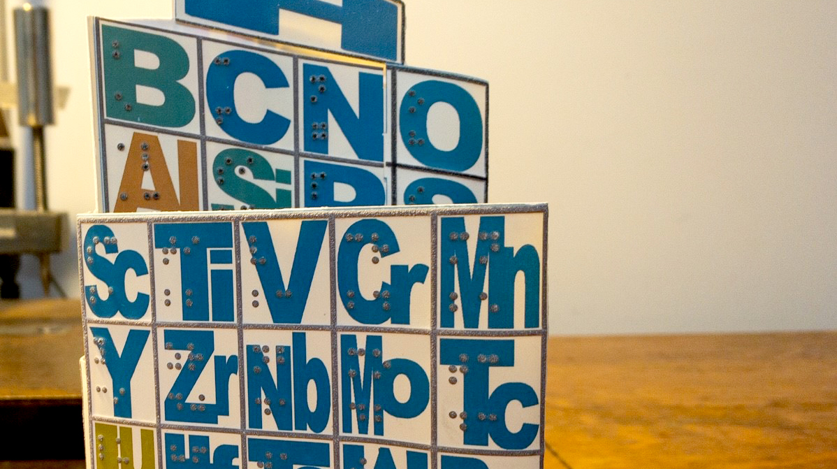 BraillePress's tweet image. Announcing the 2020 Louis Braille Touch of Genius Prize Winners. 
hubs.ly/H0n0K800

[Image: a cropped photo of a braille periodic table prototype]  #Braille #BrailleIsLiteracy #TactileLiteracy #TouchOfGenius #STEM #StemForAll #PeriodicTable #CanDoables