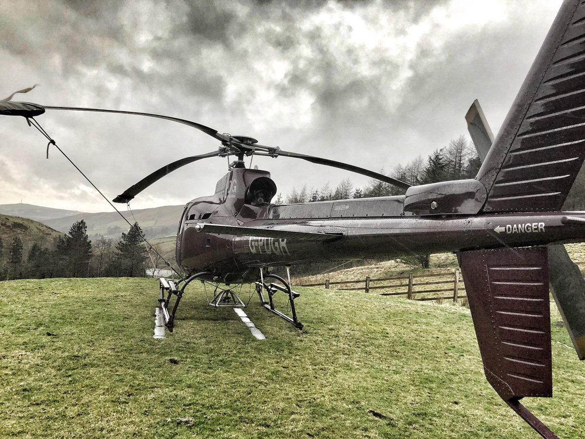 All tied down for #stormdennis 🚁💨🚁