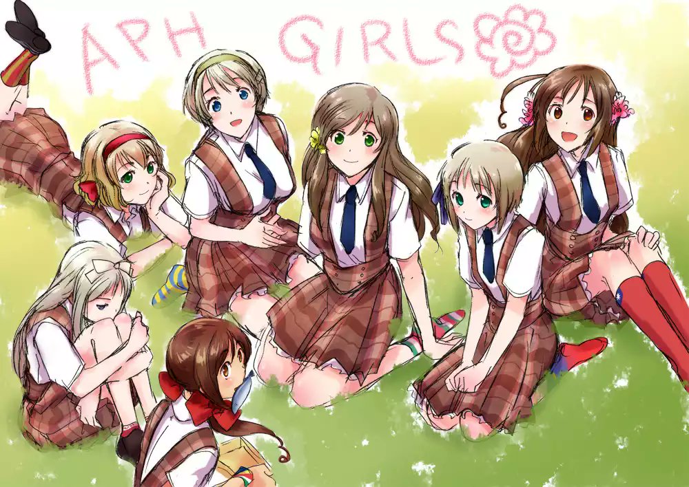 ついでにこれは支部にも載せてますが…なへたりあ。英セーが一番絵としては新しいです 