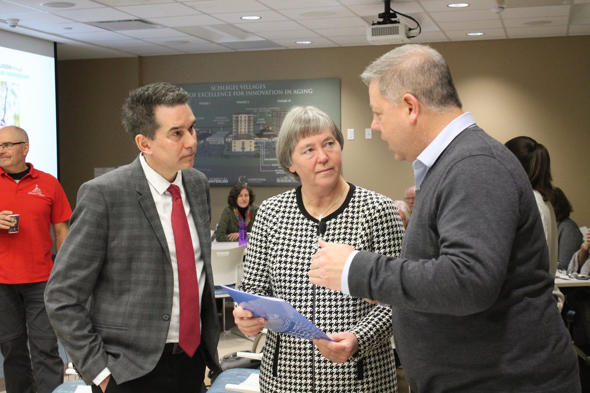 TimLouisKitCon's tweet photo. Big announcement for seniors in Waterloo Region yesterday with @_DebSchulte. Our government is providing $3M to the @SchlegelUW_RIA. This funding will go towards protecting seniors from social isolation & providing inter-generational partnerships. #researchmatters #enhancinglife https://t.co/hyoniyBmgJ