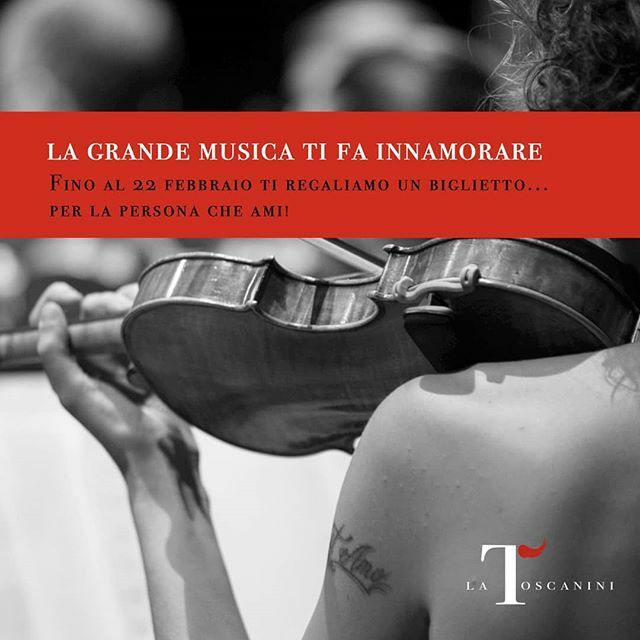 Fil_Toscanini's tweet photo. La grande musica ti fa innamorare
Fino al 22 febbraio, ti regaliamo un biglietto… per la persona che ami!

21 febbraio 2020 | Alpesh CHAUHAN e Ilya GRINGOLTS

2 biglietti settore ORO a 25 € (invece di 50 €)
2 biglietti settore BLU a 20 € (invece di 4… https://t.co/EZrgOJQVLO https://t.co/8gXB0LOXJU