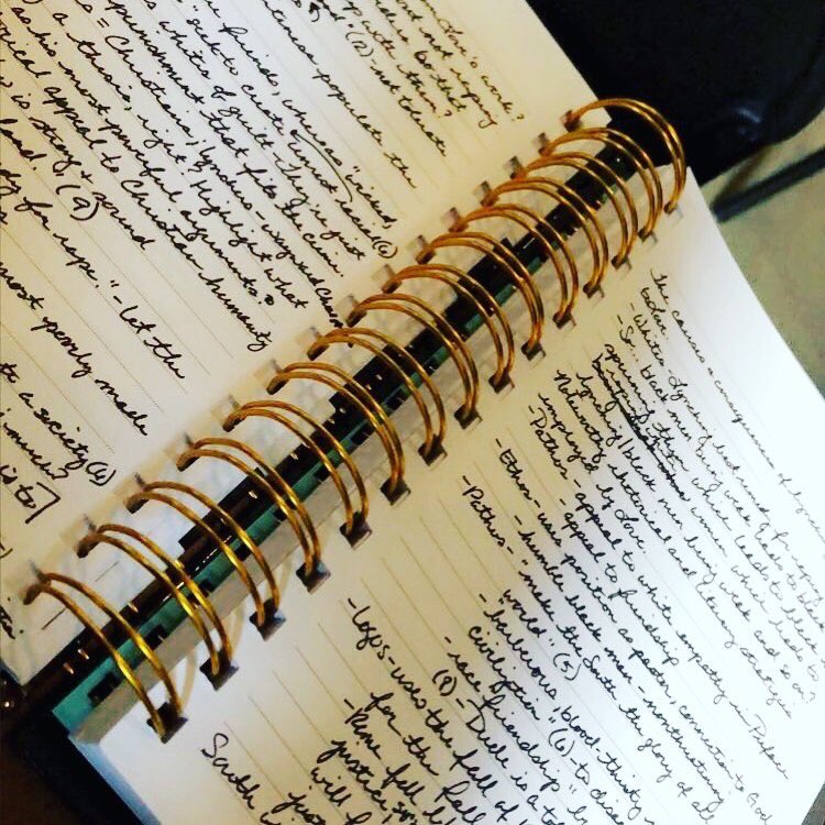 kemstructional's tweet image. Pretty safe to say that I miss college. Five pages of notes in an hour and a half. #historynerd #lecturenotes #dralexbyrd #hisd #libraryofcongress #workingonasaturday #myhandwillfalloff #notes #getonmylevel