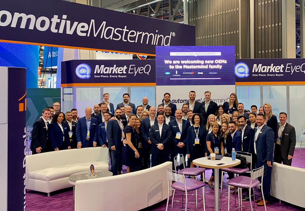 autoMastermind's tweet photo. It's day 1 of #NADAShow! Team Mastermind is here in Las Vegas and excited to chat with you about increasing your #dealership's sales while improving customer relationships. Visit us at booth #3315C to learn more! https://t.co/MriIjNxyHi