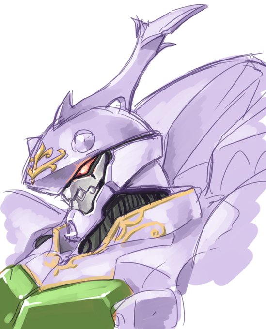 【ラクガキ】話題に便乗して、自分の好みでダンバインをアレンジしたらどうなるかなぁと思ってラクガキしてた 