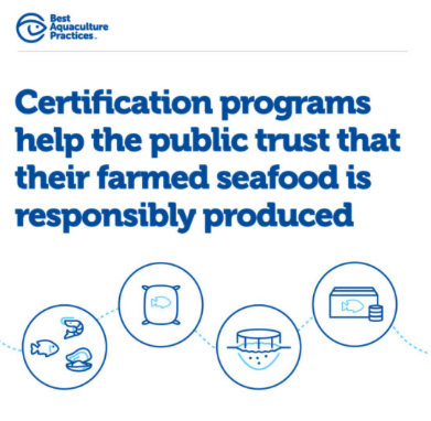 BAP_Seafood's tweet photo. Our mission is to be the most trusted certification for farm-raised #seafood. We do this with standards that cover the entire #aquaculture production chain, as well as environmental responsibility π±, social accountability π«, food safety π½οΈ and animal welfare π. https://t.co/eSM5d9UPHl