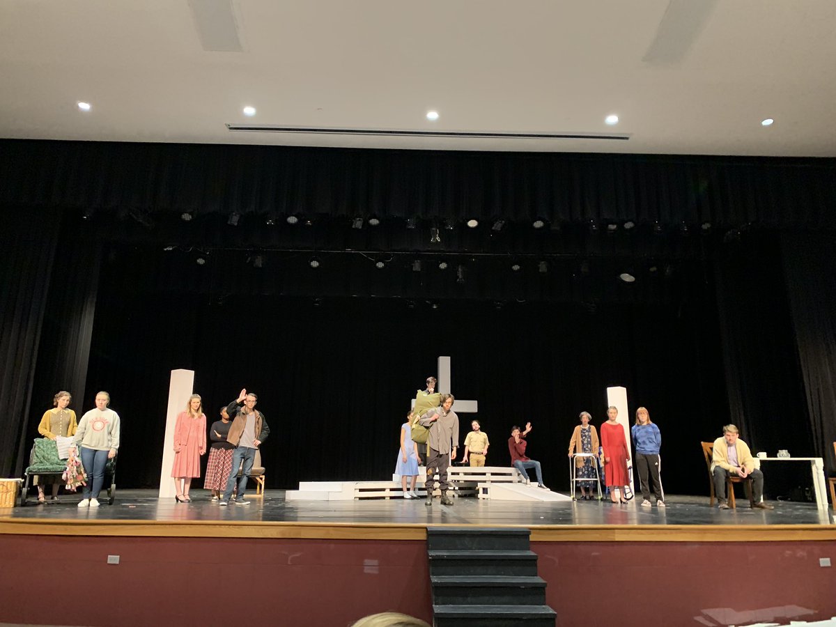 Our Thespians and Technicians are workin hard at Lewisville HS at a Clinic for our OAP