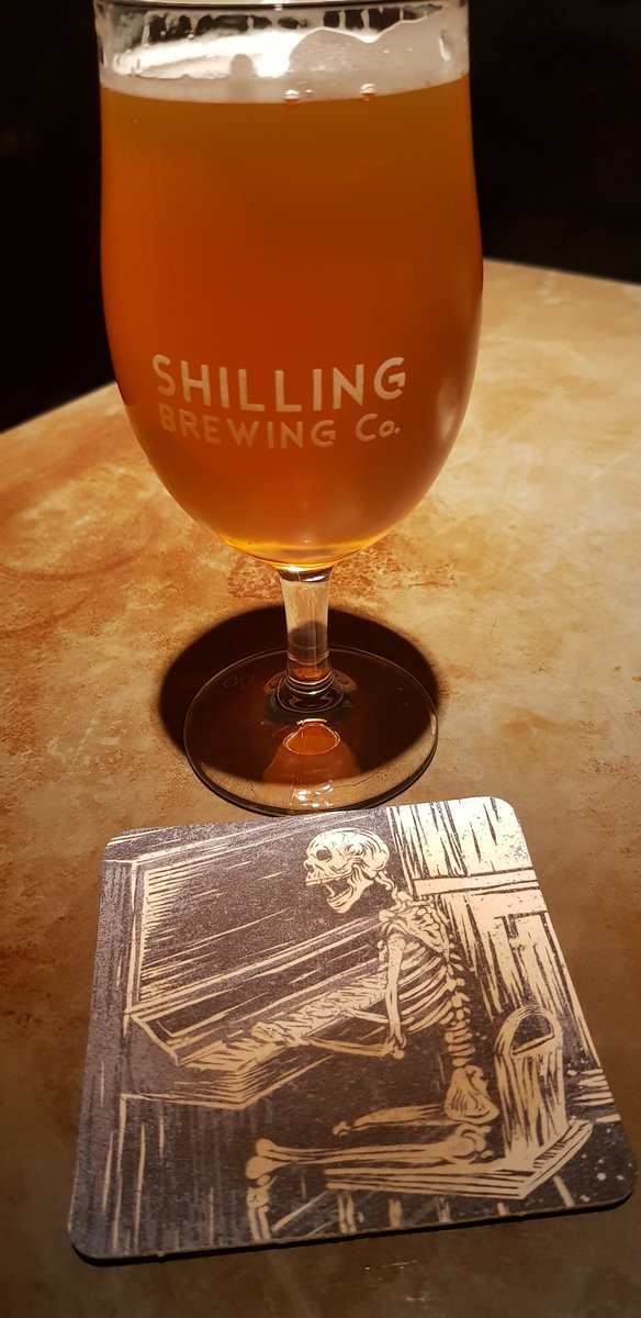 An early Birthday treat at <a href="/shillingbrewco/">Shilling Brewing Co</a> in a very wet and windy Glasgow today. Liquid Cocaine. 9% DIPA from <a href="/madscientisthun/">Mad Scientist</a>. Ooft 😳
