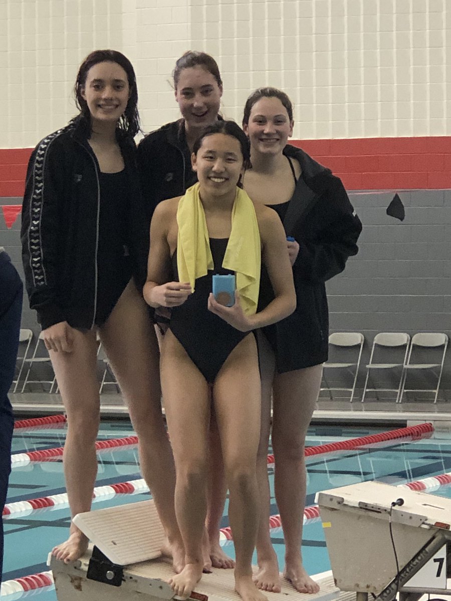 400 free relay. Great meet Hats.