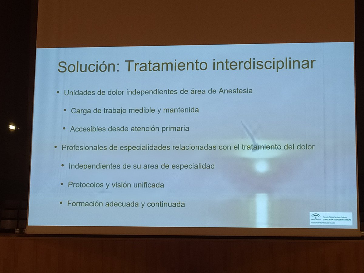 Soluciones para mejorar el funcionamiento de las unidades del dolor @Sefid_edupain @fisioaragon #VCongresoFisioterapiayDolor
