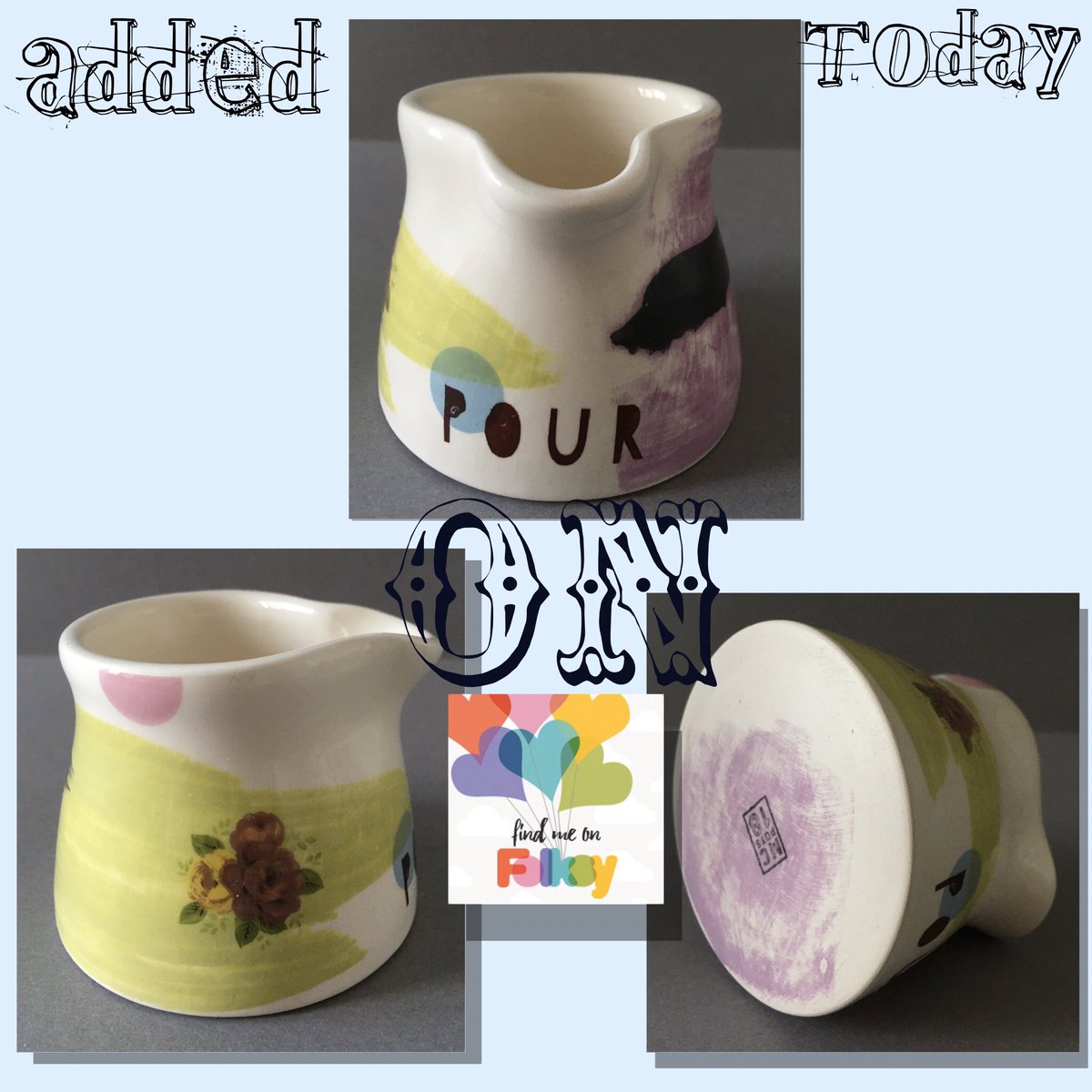 McPots18's tweet photo. https://t.co/m0Y92JA96N
#newonfolksy #pour #pouring #juglet #ceramicpourer #folkshop #folksyseller #vintagefloral #purpleandgreen #polkadots #claylover https://t.co/W5ZD7z2nQH