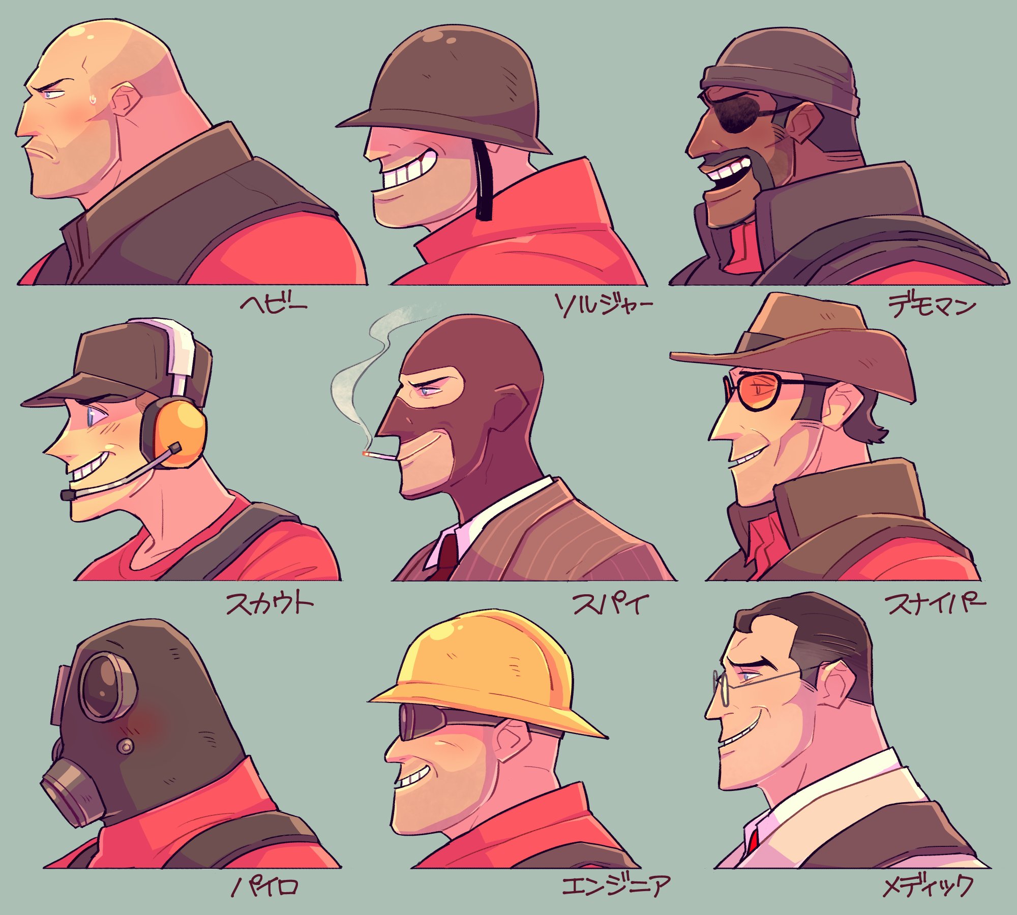 Kuuu Auf Twitter とにかくtf2のおっさん達の顔をかく会