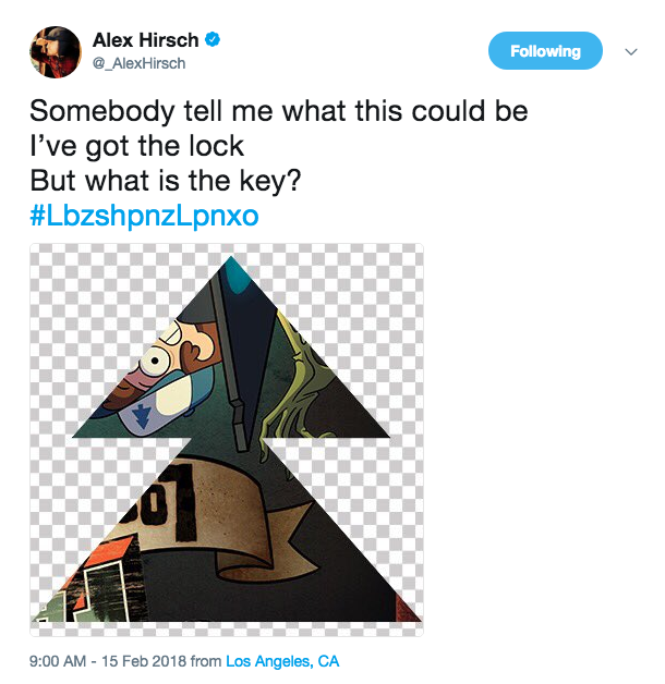 forever_gf618's tweet photo. Finally, it was on this day 2 years ago, that the #PuzzlingPines event occurred. With one tweet from @_AlexHirsch, the #GravityFalls fandom came back to life, and through a ton of work, we uncovered the cover and the name for then upcoming GF graphic novel, Lost Legends. https://t.co/BuS91Jvbhm