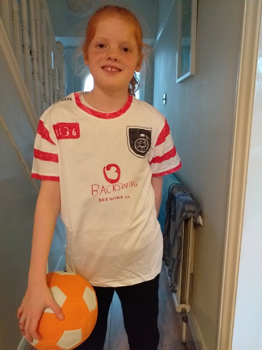 PROwens1979's tweet photo. Hi @bugeatersfc 
My daughter's Year 4 class at @WCLPS in England is looking at the different states in the US. She has been given the state of Nebraska to research. Being a football (soccer) nut, she wanted to find out about your team &amp; ended up making one of your shirts. ⚽️🥅👍 https://t.co/YSeVpWDrGE