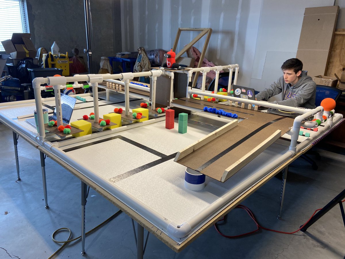 FMCHSRobotics's tweet photo. 1st official work meeting. The students are super focused this week on getting their robots built and working together. More logistics to plan for in the game strategy this year, forcing them to think things through more! #CreativePlanning #TeamworkMakesTheDreamWork https://t.co/vGcSA5qOfV