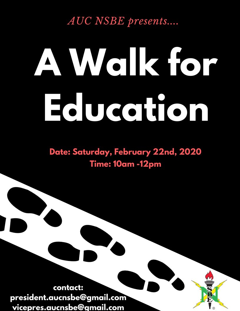 We are excited to announce "A Walk for Education" on February 22, at 10am!
We are currently seeking volunteers
 who will walk door-to-door in the West End distributing information about college admissions, area vocational schools, GED, SAT/ACT, and financial aid!