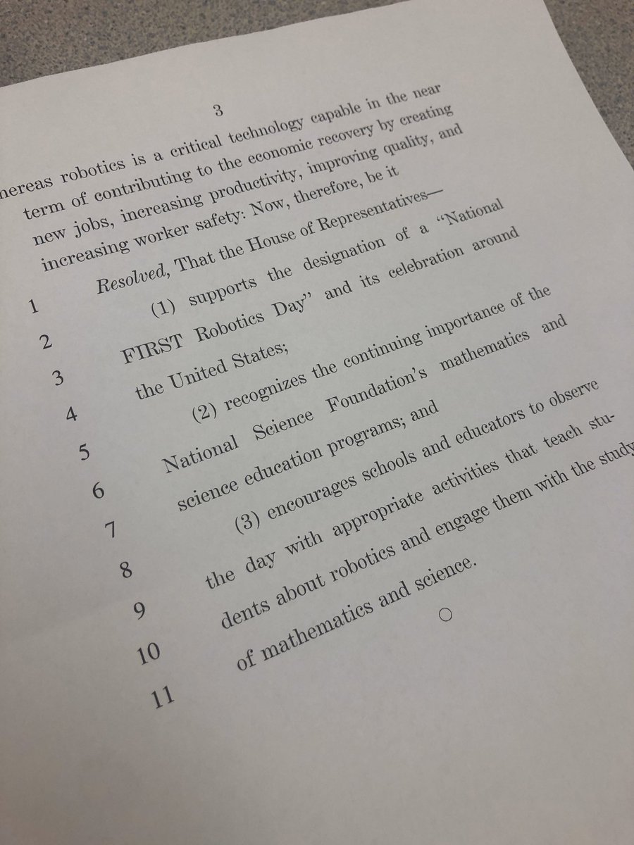 Please contact your US Rep to support this AMAZING US House Resolution. 2338 and Oswego Robotics are so excited to have our team involved with the creation of H.Res.852. <a href="/firstlegoleague/">FIRST LEGO League</a> <a href="/FTCTeams/">FIRST Tech Challenge</a> <a href="/FRCTeams/">FIRST Robotics Competition</a> <a href="/IllinoisFIRST/">FIRST Illinois Robotics</a> <a href="/FTCIllinois/">Illinois FTC</a>