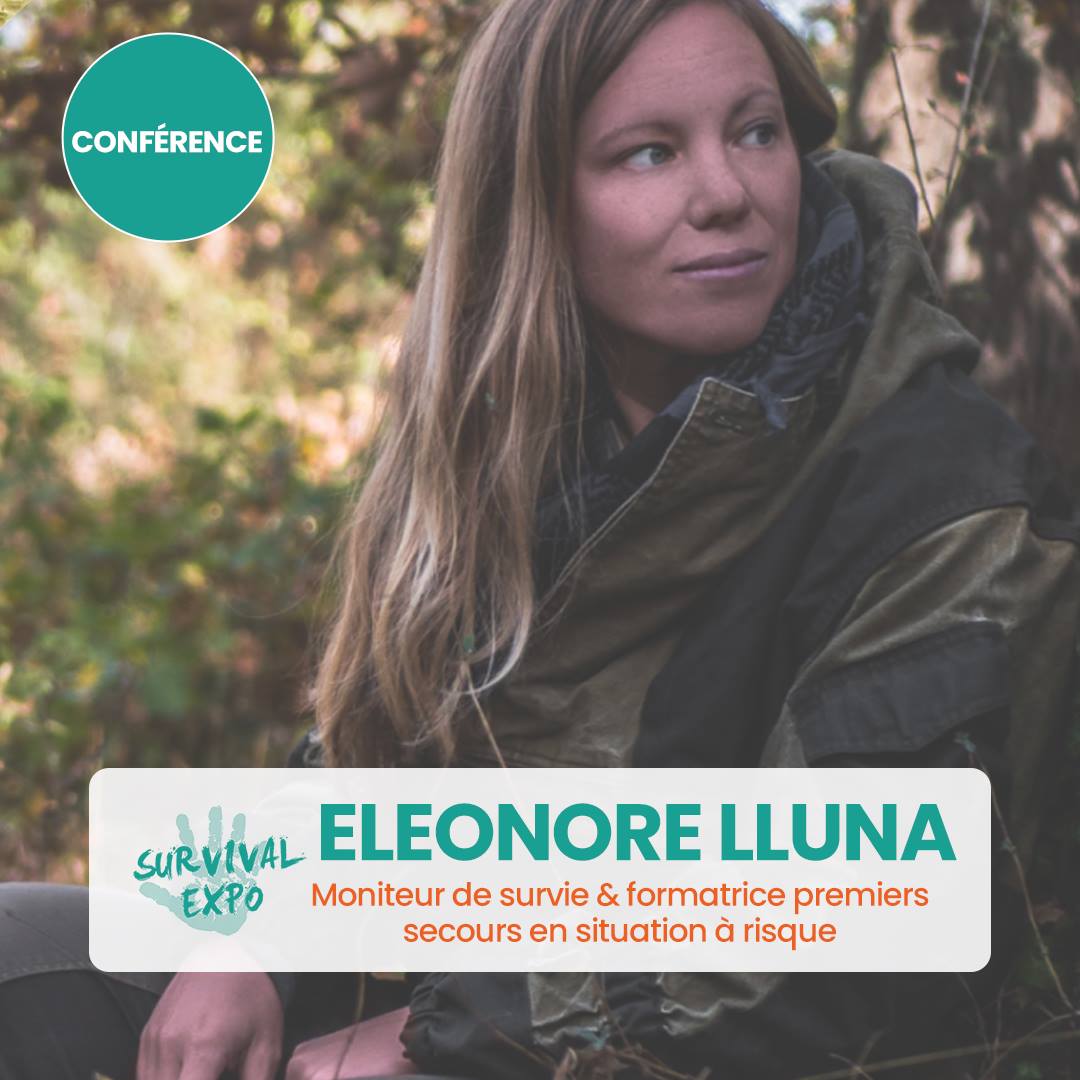 Cette année encore, elle nous fait le plaisir d'être présente : <a href="/eleonore_lluna/">Eleonore Lluna</a> , Moniteur de survie &amp; formatrice premiers secours en situation a risque !
#conference #salon #survie