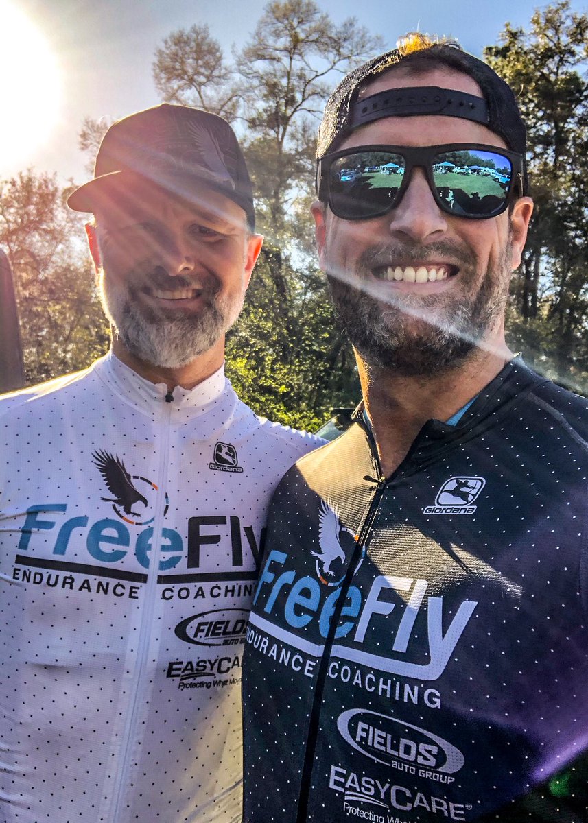 Best of luck to <a href="/a2hilling/">Andrew Hilling</a> and <a href="/adamrussell8/">adam russell</a> today at 12hrs of Santos! Dudes making it look good for sure! #teamfreefly #cycling #bike #ride #dirt #endurance #fitness #coaching #FL #trail #goals #grit #mtb
