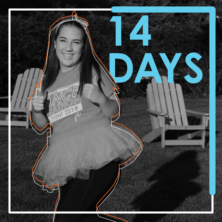 UNI_DM's tweet photo. There are 14 days left until the #UNIDM2020 Big Event! We have two weeks to go until we come together to dance for a cure. Who is getting PUMPED?! #PowerOfYou #FightingFor700K https://t.co/Vw1TmzvY7Y